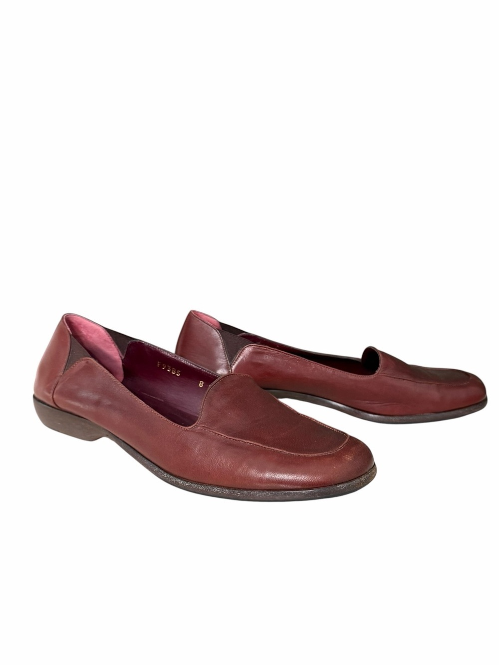 Cole Haan Leather Loafers Vintage Dress Shoe Burgundy Size 8